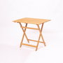 Hanah Home Conjunto de mesa y sillas de jardín My003A de 3 piezas en madera de haya